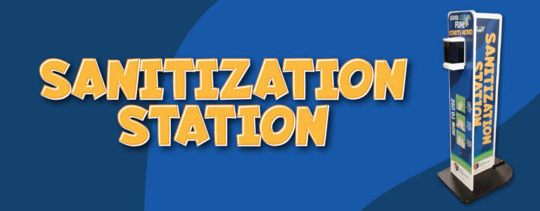 Custom Sanitization Stations from Family Entertainment Group