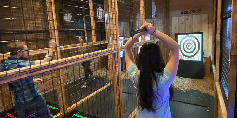 The latest craze is Axe Throwing, and we have it