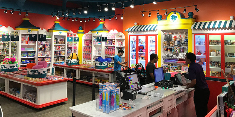 Partner locations can have fully customized merchandise redemption stores