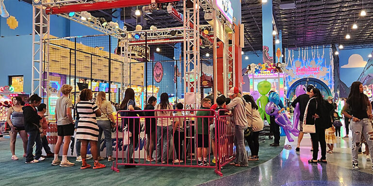 The Human Crane Grabbing Up Attention… And Guests!
